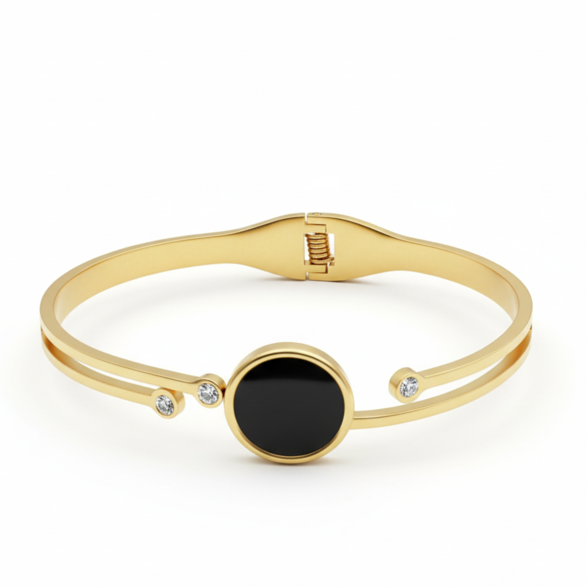 Black Gem With Gold